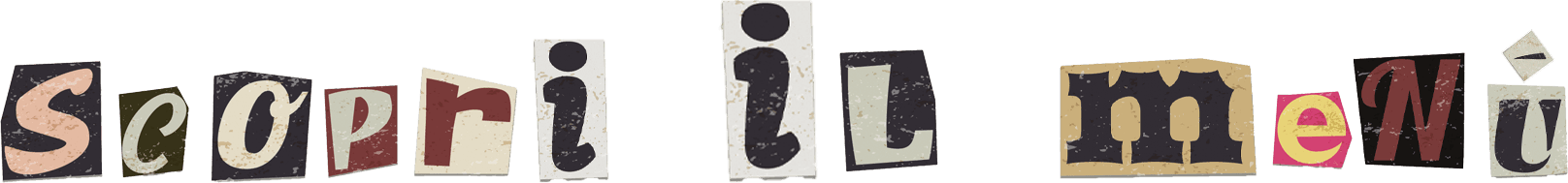 Scopri il Menu
